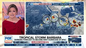 Tracking Tropical Storm Barbara, Cosme spinning in Eastern Pacific